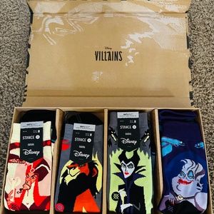 Stance Disney Villains Infiknit Multicolor Crew Socks Box Set